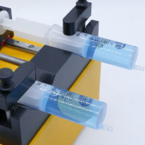 IPS-13 Dual Channel Syringe Pump with Syringe Installed