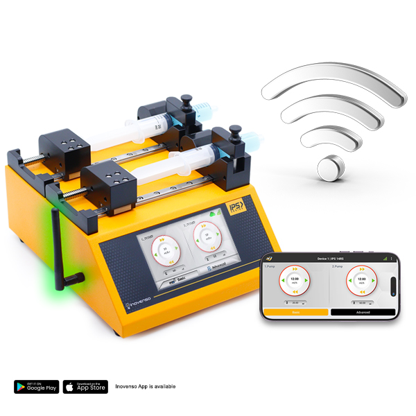 Wi-Fi enabled syringe pump controlled via mobile application