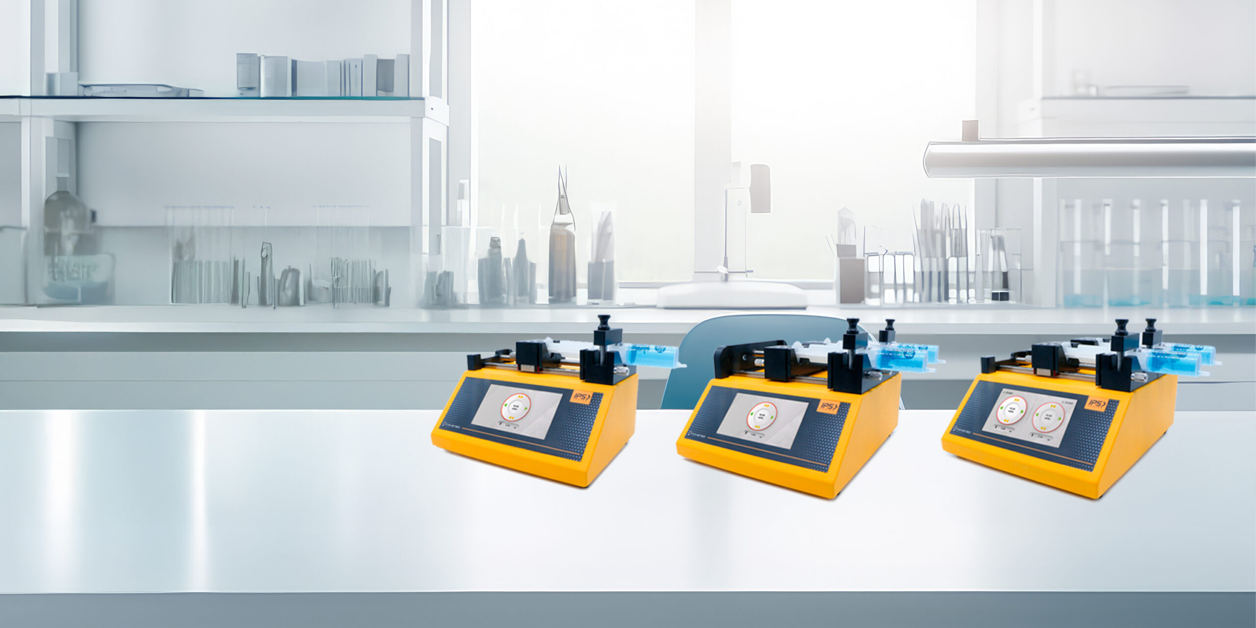 Yellow Labware syringe pump systems
